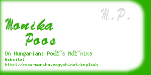 monika poos business card